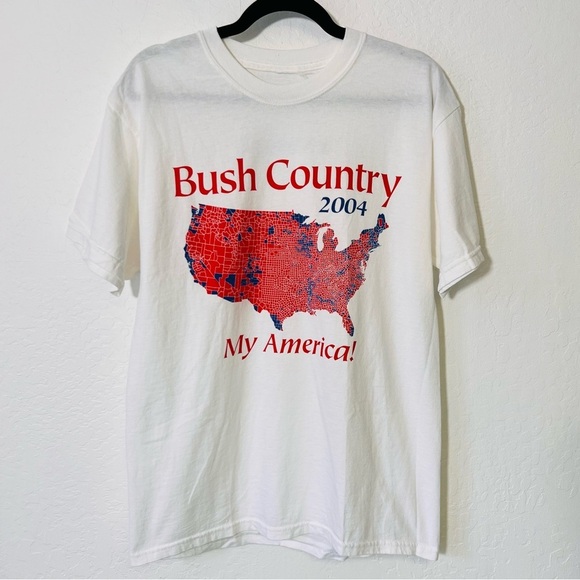Vintage Other - Vintage 2004 Bush Era Republican George W Bush Political Map Tee